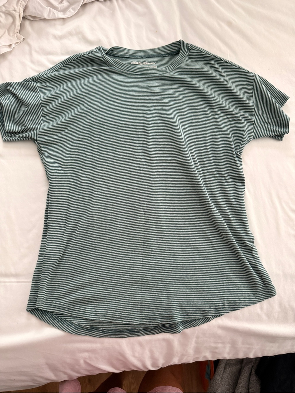 Striped Crew Neck women’s Shirt - Green